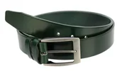 Paski - Pasek Skórzany Męski PAS-MAX (PL) Gładki 40 mm Skóra Licowa BUTELKOWA ZIELEŃ - miniaturka - grafika 1