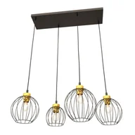 Lampy sufitowe - Lampa wisząca Emibig NANDO 4 BL GOLD - miniaturka - grafika 1