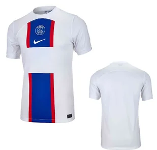 Nike - Koszulka Paris Saint-Germain - Biała - Męska - PSG Stadium Third 22/23 - DN2716-101 - Rozmiar M - Koszulki męskie - miniaturka - grafika 1