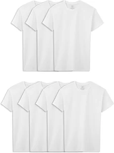 7x T-SHIRT koszulka FRUIT OF THE LOOM 7pak 100% BAWEŁNA Biały XXL - Koszulki męskie - miniaturka - grafika 1