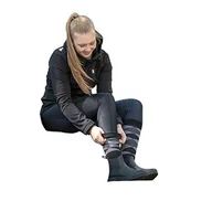 Kozaki damskie - HKM Oklahoma kozaki jeździeckie z podszewką z pluszu, czarne, 37 rozmiar - miniaturka - grafika 1