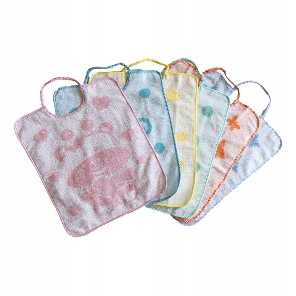 ŚliniakBubabu materiałowy wielokolorowy 6 szt. Wymiary: 31 x 38 cm