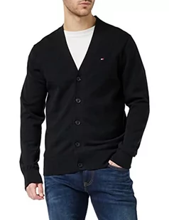Tommy Hilfiger Kardigany męskie, Czarny, XS - Swetry męskie - miniaturka - grafika 1