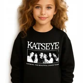Bluzy dla dziewczynek - Bluza Dziecięca Czarna KATSEYE BEAUTIFUL CHAOS K-pop Na Prezent - 140 cm Wz - miniaturka - grafika 1