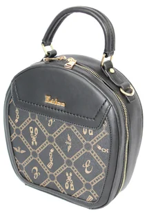 Torebka Damska ESLEE Okrągła Kuferek 8903 CZARNA - Torebki damskie - miniaturka - grafika 5