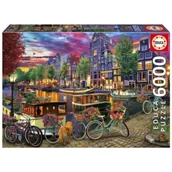 Puzzle - Puzzle 6000 Amsterdam Niderlandy Educa - miniaturka - grafika 1