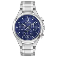 Zegarki męskie - Bulova Chronograf 96A302, srebro, bransoletka - miniaturka - grafika 1