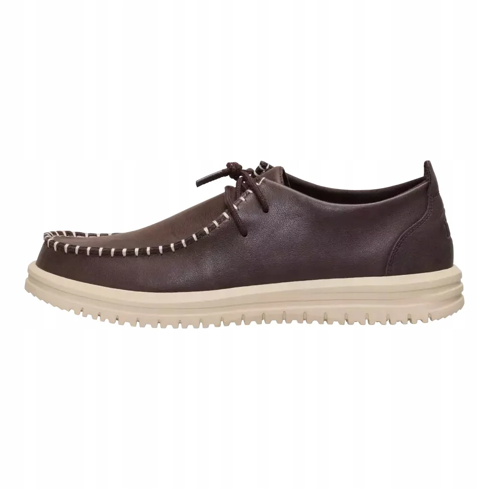 HeyDude Męskie Mokasyny Buty Wsuwane Wally NXT Moc Leather 48