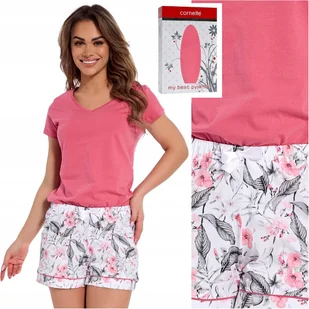Piżama damska bawełniana krótki rękaw Cornette 054/318 Isabel S 36 - Piżamy damskie Piżama damska bawełniana krótki rękaw Cornette 054/318 Isabel S 36 - Piżamy damskie - miniaturka - grafika 1