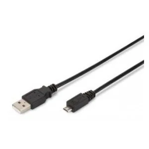 ASSMANN Kabel połączeniowy USB 2.0 HighSpeed Typ USB A/microUSB B M/M czarny 1,8m AKASSKU00000057 - Kable USB - miniaturka - grafika 4