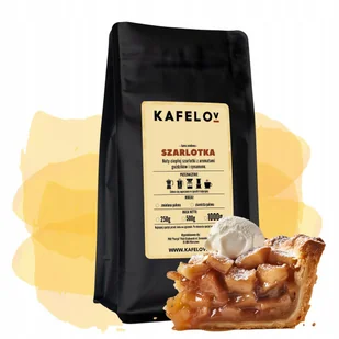 Kawa Kafelov smakowa SZARLOTKA 500g ziarnista - Cappuccino i kawy smakowe - miniaturka - grafika 1