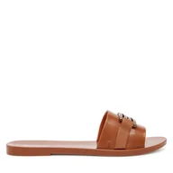 Klapki i japonki damskie - Klapki Melissa Melissa Babe M Chic Ad 36000 Brązowy - miniaturka - grafika 1
