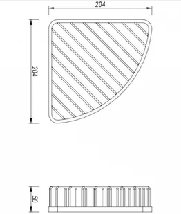 Omnires Omnires Uni UN10330 CR chrom UN10330 CR - Koszyki łazienkowe - miniaturka - grafika 2