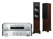 Zestawy stereo - Yamaha MCR-N670D srebrny + Alpha T20 orzech - miniaturka - grafika 1