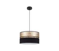 Lampy sufitowe - Żyrandol na lince LIMA 1xE27/60W/230V złoty/czarny - miniaturka - grafika 1