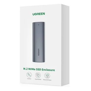 Ugreen kieszeń na dysk SSD M.2 obudowa dysku USB 3.2 Gen 2 (SuperSpeed USB 10 Gbps) + kabel USB Typ C 0,5m szary (CM400 10902) - Kable USB - miniaturka - grafika 5