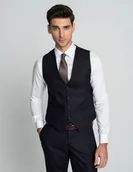 Kamizelki męskie - kamizelka monreale slim fit bordo - miniaturka - grafika 1