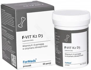 ForMeds Formeds - F-VIT K2 D3 60 porcji D3E0-384EC - Stawy, mięśnie, kości - miniaturka - grafika 1