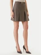 Spódnice - Morgan Spódnica mini 261-JEN.F Brązowy Regular Fit - miniaturka - grafika 1