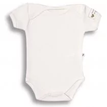 Body dla niemowląt - Nanaf Organic Basic, Body motylkowe z krótkim rękawem, naturalne - grafika 1