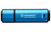 Pendrive - Kingston Technology IronKey Vault Privacy 50 512 GB USB Type-C 3.2 Gen 1 (3.1 Gen 1) Czarny, Niebieski IKVP50C/512GB - miniaturka - grafika 1