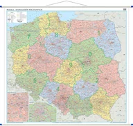 Mapy i plansze edukacyjne - Polska mapa ścienna kody pocztowe 1:350 000, Eko-Graf - miniaturka - grafika 1