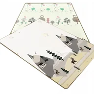 Maty piankowe - Mamaburm Dwustronna mata piankowa  XXL - rulon 1 CM (las i góry) MATA RULON R07 - miniaturka - grafika 1