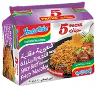 Kuchnie świata - Makaron Instant Mi Goreng Rendang Spicy Beef, pikantny 5 x 80g - Indomie - miniaturka - grafika 1
