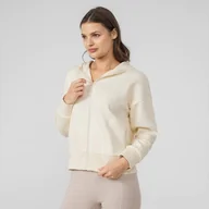 Kurtki i kamizelki sportowe damskie - Damska bluza dresowa rozpinana z kapturem 4F BLD231 - miniaturka - grafika 1