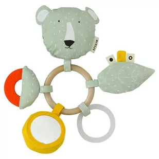 Trixie Trixie Baby - Mr. Polar Bear  Aktywizująca Sensoryczna Zabawka - Grzechotki dla dzieci - miniaturka - grafika 1