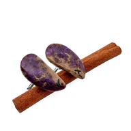 Spinki do mankietów i krawatów - Spinki do mankietów Czaroit (S318) Srebro [925] - miniaturka - grafika 1