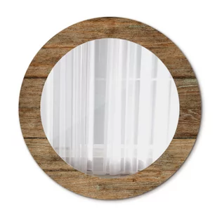 Lustro do Łazienki Glamour Stare drewno 60cm - Lustra - miniaturka - grafika 1