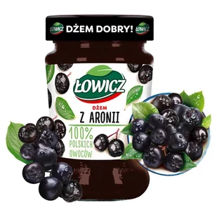 Łowicz, Dżem z aronii niskosłodzony, 280 g - Dżem - miniaturka - grafika 1