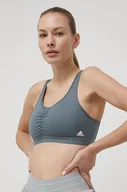 Bielizna sportowa damska - adidas Performance biustonosz sportowy Coressentials HD7686 gładki - miniaturka - grafika 1
