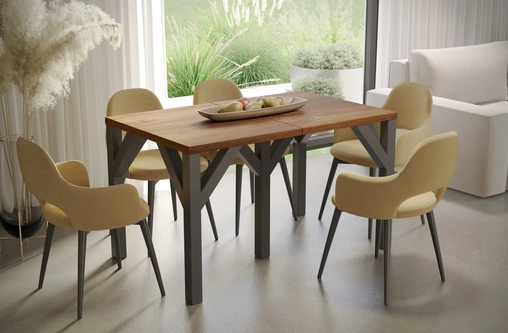 Stół rozkładany DUNAJ 130405x90 dąb stirling ENDO