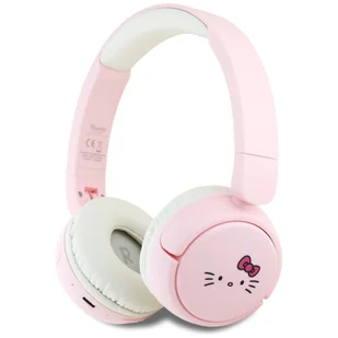 Hello Kitty Face Logo Bluetooth różowy - Słuchawki - miniaturka - grafika 1