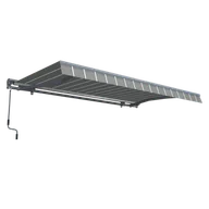 Markizy - Markiza Tarasowa Premium 400X300 Grey/White - Focus Garden - miniaturka - grafika 1