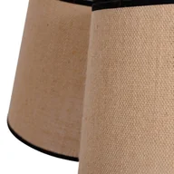Lampy sufitowe - Euluna Lampa wisząca Jute&black 3-pkt.  klosza 40cm - miniaturka - grafika 1