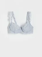 Biustonosze - Reserved - Koronkowy biustonosz - jasnoniebieski - miniaturka - grafika 1