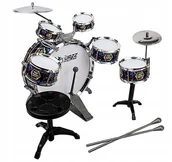 Instrumenty muzyczne dla dzieci - Perkusja Dla Dzieci Zestaw Bębnów Talerze Duża - miniaturka - grafika 1