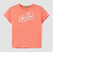 United Colors of Benetton Koszulka dziewczęca 3096c10c8, pomarańczowa 1r0, 170 cm, Orange 1r0, 170 - Koszulki dla dziewczynek - miniaturka - grafika 1