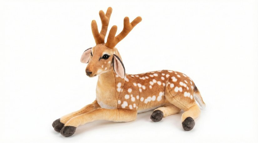 Pluszowy Jeleń 80cm, Duża Maskotka Sarenka, Przytulanka Jelonek do Pokoju Dziecka