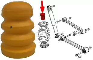 Odbój tylnego zawieszenia Dodge Nitro - Klocki hamulcowe - miniaturka - grafika 1