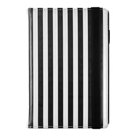 Kalendarze - Kalendarz tygodniowy w pasy czarno-biały A5 z wymiennym wkładem Print Stripes - miniaturka - grafika 1
