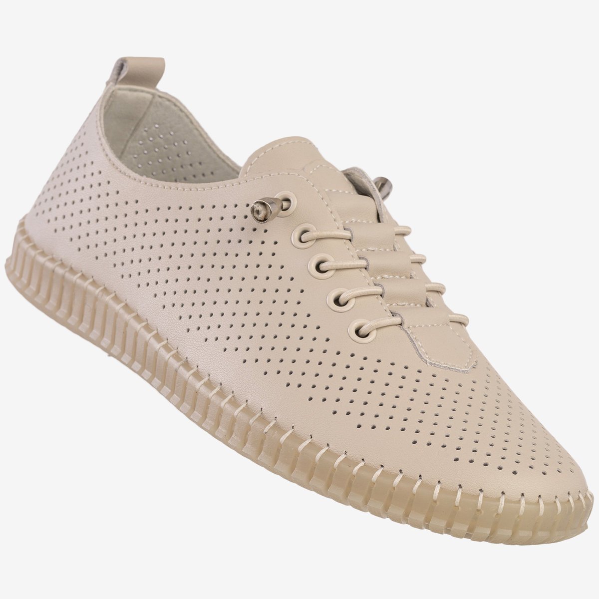 Półbuty Damskie Skórzane Buty Eleganckie Filippo Beżowe DP6140/26BE Beżowy 37