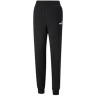 Spodnie męskie - Spodnie damskie Puma ESS+ Embroidery High-Waist Pants FL czarne 670007 01-L - miniaturka - grafika 1