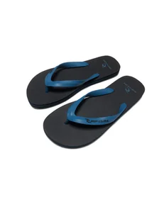 Japonki męskie plażowe RIP CURL MC czarno niebieskie 41 - Klapki i japonki męskie - miniaturka - grafika 1