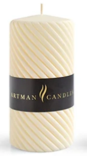 Świeca CAROLINE MAT walec duży 7x17,5cm parafinowa kremowa - Świece - miniaturka - grafika 1