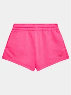 Spodenki damskie - Champion Szorty sportowe 404631 Różowy Regular Fit - miniaturka - grafika 1