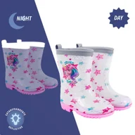 Buty dla dziewczynek - Kalosze dziecięce Perletti Jednorożec, brokatowe 24/25 - miniaturka - grafika 1